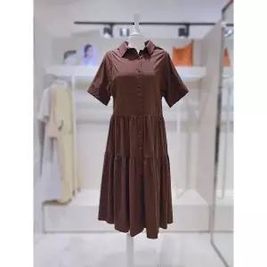 더 아이잗 박시핏 밑단 티어드 포인트 롱 원피스 01 R5M0OP8 01 2837112