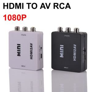 HDMI 호환 AV RCA 1080P CVSB LR 비디오 컴포지트 스케일러 어댑터 변환기 박스 PC HDTV 프로젝터 카메라