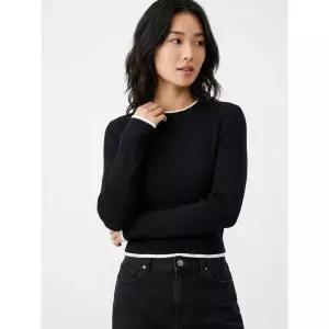 CALVIN KLEIN JEANS 여성 로우라이즈 트위스트 배기핏 라이트블루 데님 47H760G JMJ