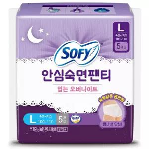 쏘피 안심숙면팬티 5개 x 6팩