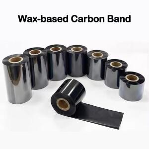 왁스 기반 탄소 밴드 폭60mm/70mm/80mm/90mm/100mm/110mm 길이300m 열전사 프린터용 라벨 리본
