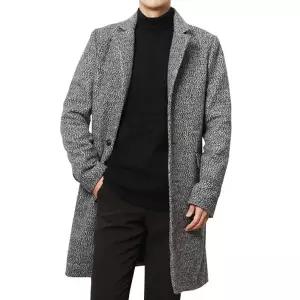 플레이마틴 캘빈 보카시 울 싱글 롱코트
