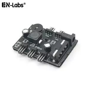 PC 케이스 쿨러용 팬 속도 컨트롤러 3핀 12V 3/5 웨이 Molex/SATA 냉각 라디에이터 허브 온도 제어용