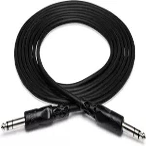 Hosa CSS-103 1/4인치 TRS와 동일한 균형 잡힌 인터커넥트 케이블 3피트