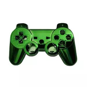 소니 플레이스테이션 3 PS3 무선 블루투스 컨트롤러 색상 녹색용 OSTENT 풀 쉘 케이스 하우징 버튼 키트