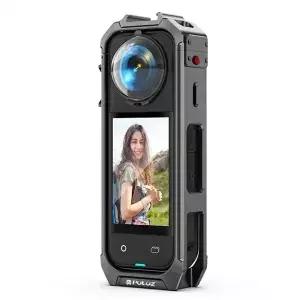 Insta360 X5 PULUZ 알루미늄 합금 보호 케이지 리그 확장 콜드 슈 하우징 프레임