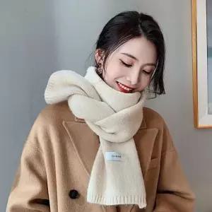 남자 여자 데일리 심플 베이직 깔끔한 니트 목도리