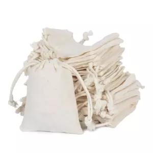 순면 스트링 백 모슬린 향 주머니 50개입 7.1x8.9cm