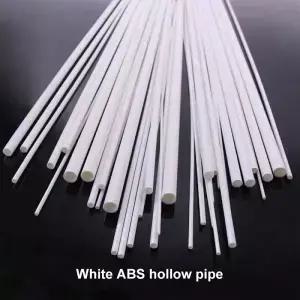 10/20/100pcs 흰색 ABS 원형 플라스틱 파이프 튜브 중공 OD 2/3/4/5/6/8/10mm X 길이 DIY 수제 모래 테이블