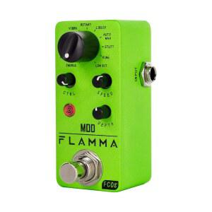 FLAMMA FC05 코러스 플랜저 트레몰로 페이저 바이브라토 로터리 리퀴드 오토와 스터터 링 로우비트가 포함된 모듈레이션 기타 페달