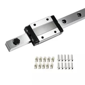 엔더 3 코렉시 트론시 델타 코셀 3D 프린터 업그레이드 및 CNC 머신을 위한 MGN12H 스테인리스 스틸 블랙