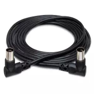 Hosa MID-303RR 직각 MIDI 케이블 5핀 DIN 동일 3피트