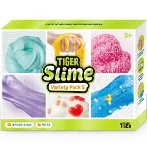 상상플레이 말랑말랑 쭈욱 찰방찰방 유아용 6가지 슬라임 스타터_6색 총 450g 수업교구 어린이 선물