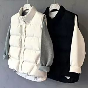 베스트 캐주얼 데일리룩 패션 남자 조끼 숏패딩 패딩 숏패딩 여자조끼베스트 반려견패딩 여성패딩점퍼