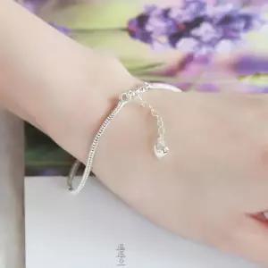 92.5 Silver 하트 스네이크 뱀줄 실버 체인 팔찌