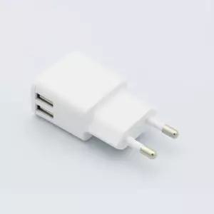 핸드폰 충전기 USB 어댑터 화이트 2포트 5V 1.2A