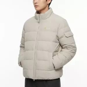 NATIONALGEOGRAPHIC N254UDW922 헤론 스탠드넥 경량 구스다운 점퍼 MOURNING BEIGE