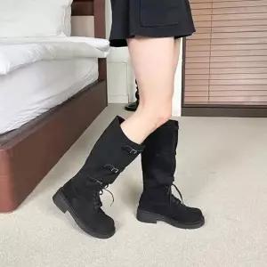 친절한탄씨 부츠 롱구두 발목부츠 부티 발목구두 여자롱부츠 통굽