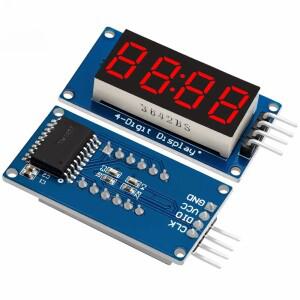 Arduino 7 세그먼트 4 비트 용 TM1637 LED 디스플레이 모듈 0.36 인치 클럭 빨간색 양극 디지털 튜브 직렬