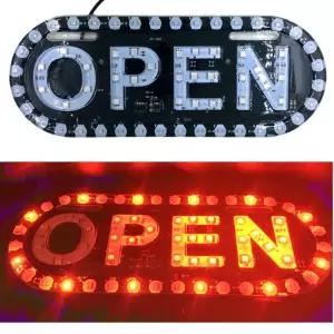 오픈 led 광고 간판 보드 디스플레이 숍 배너 open