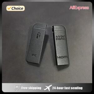 캐논 6D HDMI 호환 마이크 캡 인터페이스 커버 USB 고무 뚜껑 문짝 카메라 예비 부품
