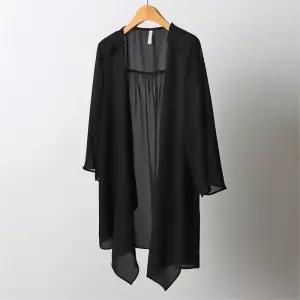 빅사이즈사랑해요 I927L207 쉬폰펀칭레이스가디건 BG
