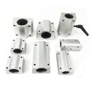 1PCS SC8UU 8mm 선형 볼 베어링 블록 CNC 라우터 SCS10 3D 프린터 샤프트 막대 부품