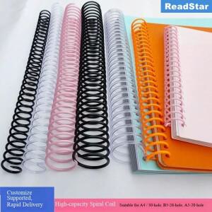5/10개입 ReadStar 30링 고용량 플라스틱 스파이럴 바인딩 코일 9.5mm 피치 16mm-40mm DIY 책 링 바인더