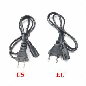 2핀 프롱 미국 EU C7 C8 연장 케이블 LED 조명 전원 코드 유럽 그림 PS2/PS3 1M 용 노트북