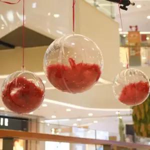 투명 플라스틱 볼(16cm)/창의/만들기/오너먼트/둥근/크리스마스/DIY/공예용/꾸미기/장식/데코/동그라미/캡
