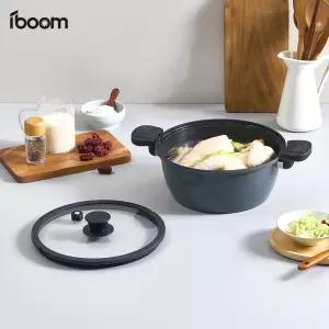 [아이붐] 전자식 롤팬2in1 자동회전 저압냄비 HT-2608ZG