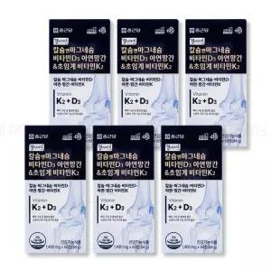 종근당 헬시아민 칼슘 앤 마그네슘 비타민D 아연 망간 초임계 비타민K2 60정,