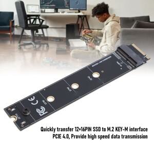 SSD 어댑터 카드 12 16핀 - M.2 KEY-M OS X 노트북(2013-)용 교체품 PCIe 4.0 고속 전송
