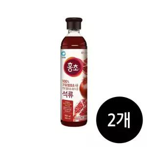 청정원 홍초 석류 900ml x 2개