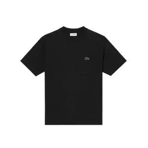 라코스테 남성 클락 포켓 반팔 티셔츠 TH5807 블랙