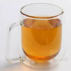 유니상점 250ML 손잡이 이중내열유리잔 음료잔 유리이중컵