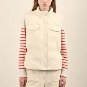 올리비아로렌 MG01 트위드 패딩 VEST 신선도원몰 VVCKA4W9191