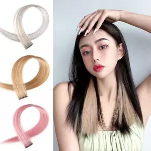 붙임헤어피스 부분가발 붙임머리 브릿지 염색 셀프 컬러포인트 크사밴