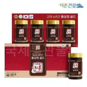 선물세트 고려 6년근 홍삼정골드 240g 20개, 5박스 쇼핑백 