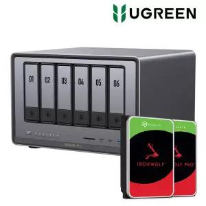 UGREEN NAS 유그린 DXP6800Pro 6베이 나스 IronWolf 60TB(10TBx6)
