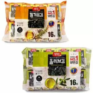 동원 밑반찬김 김 김가루 명란김 양반김 16봉 들기름김 올리브김 넘버원