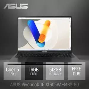 ⓒ ASUS 비보북 16 X1605VA-MB2180 16GB 512GB / 16인치 대화면 포토샵 영상편집 업무용 노트북