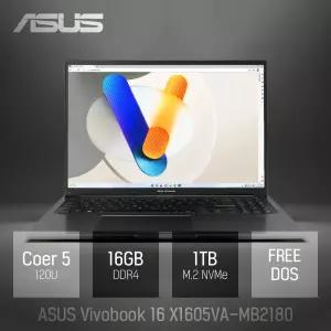 ⓒ ASUS 비보북 16 X1605VA-MB2180 16GB 1TB / 16인치 대화면 포토샵 영상편집 업무용 노트북