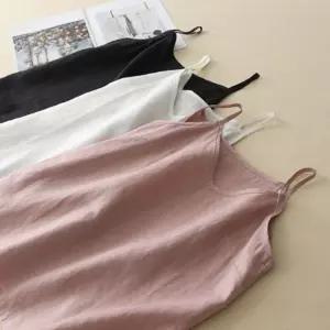 나시 면 혼방 레이어드 베이직 끈나시 민소매 이너 여름 티셔츠 여성 비치 런닝 camisole