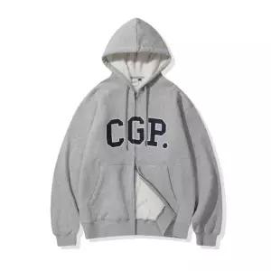 코드그라피 CGP 아치 로고 보아 후드 집업 다크그레이 CBEWUTC360DG