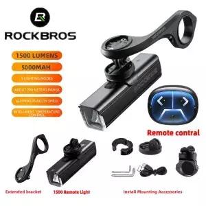 ROCKBROS RHL1000-1500 자전거 라이트 나일론 브래킷 홀더 IGS Garmin Bryton GoPro 마운트 용 사이클링