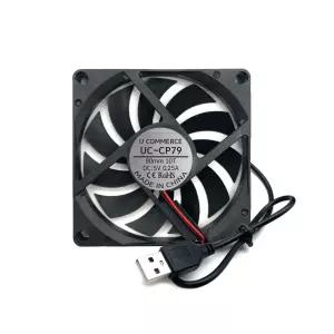 저소음 80mm 10T 고풍량 서버쿨러 냉각 쿨러케이스용 컴퓨터 5V