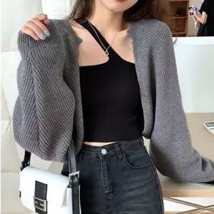 여성 볼레로 니트 크롭 가디건 아우터 여자 겉옷 숏볼레로 볼레로가디건 미