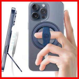 EWA MagOne 3세대 폰 그립 스탠드 (자석 링 홀더 포함) MagSafe 루프 호환, 아이폰 17~12 시리즈용