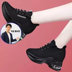 지금 필요한 삭스운동화 발편한 삭스 여성운동화 키높이 러닝화 7cm